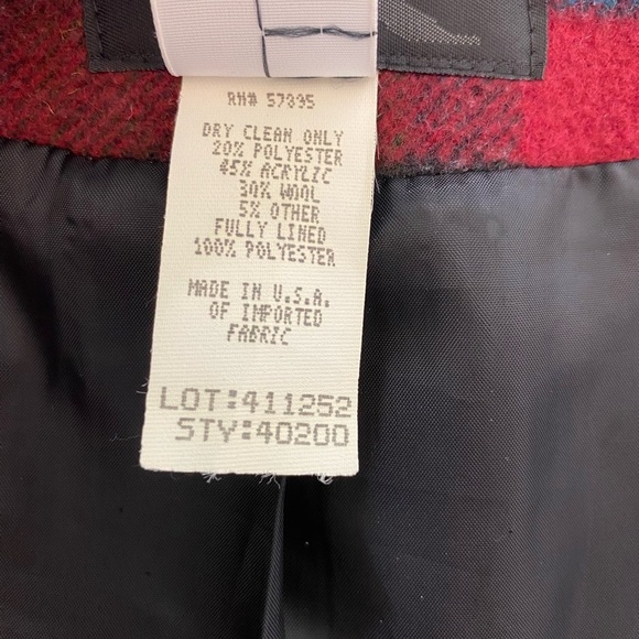 Requirements Tartan Plaid Blazer
Jacket Women 14 USA Made Red Green VTG Academia - Picture 6 of 6